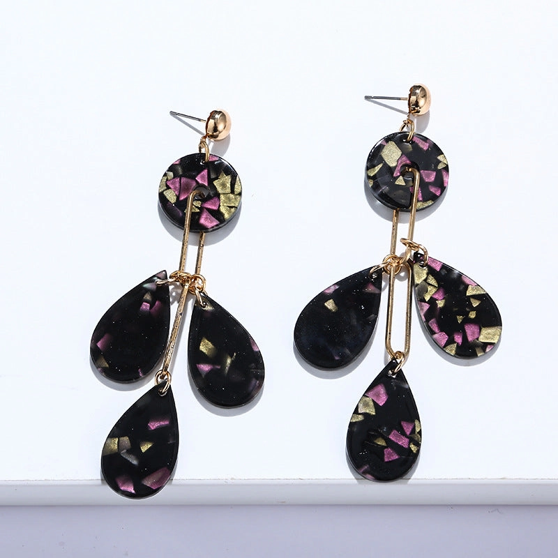Wholesale Leaf Shape Series Twigs Flowers Earrings