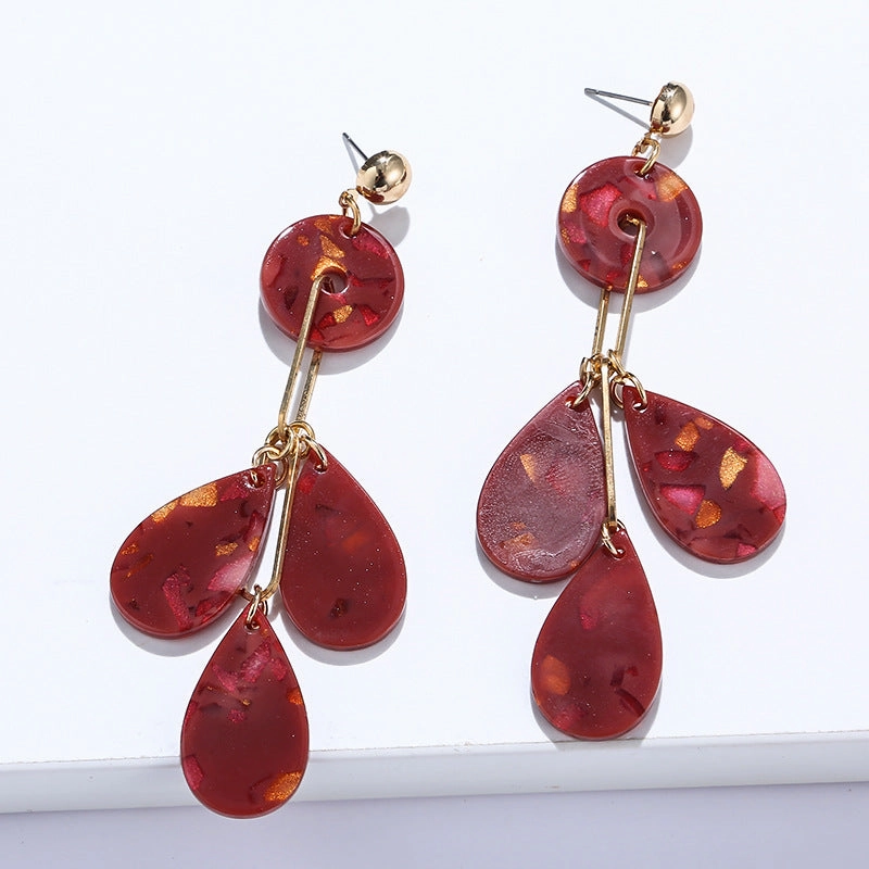 Wholesale Leaf Shape Series Twigs Flowers Earrings