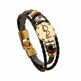 Wholesale Leather Zodiac Bracelet