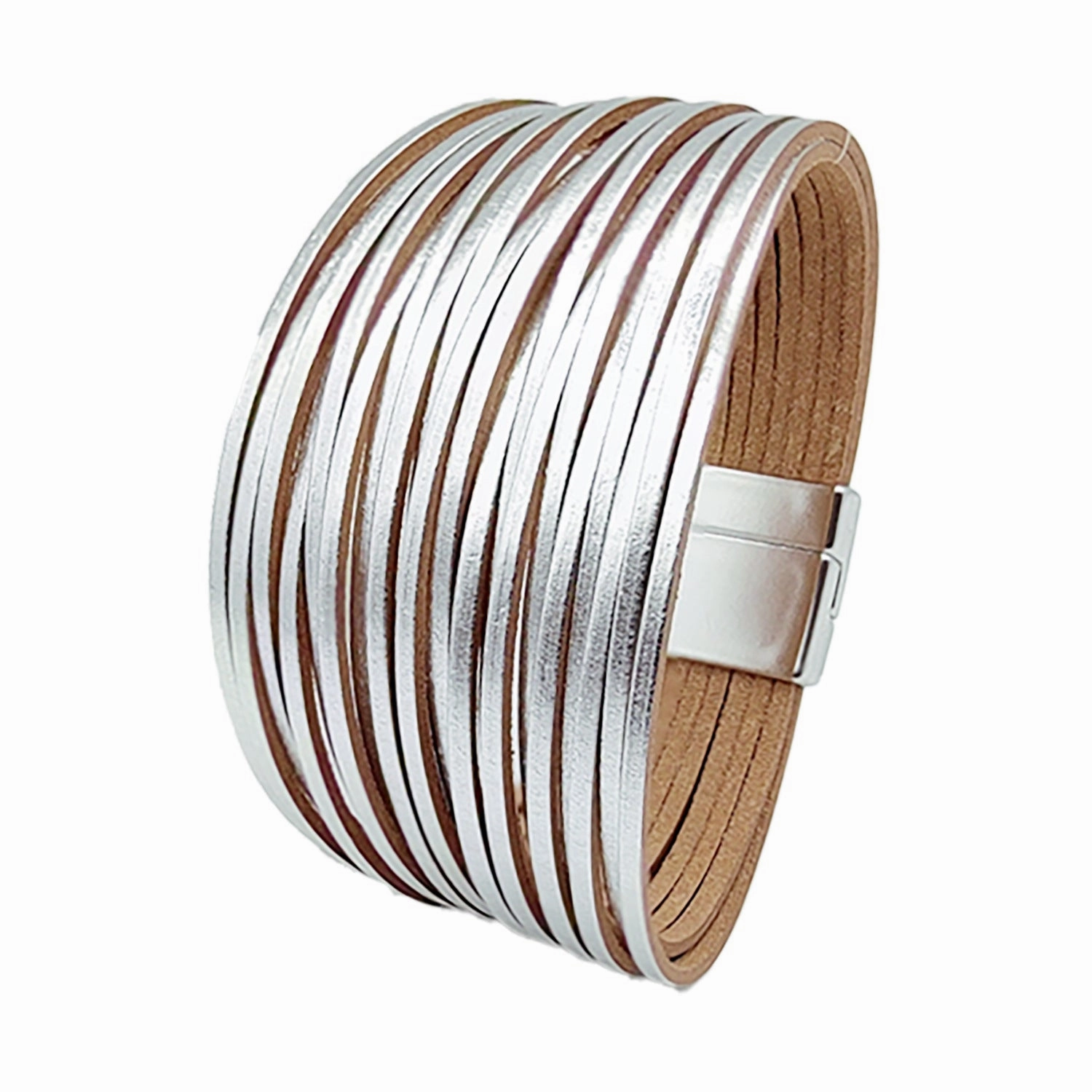 Wholesale Leopard Magnetic Buckle Leather Bracelet