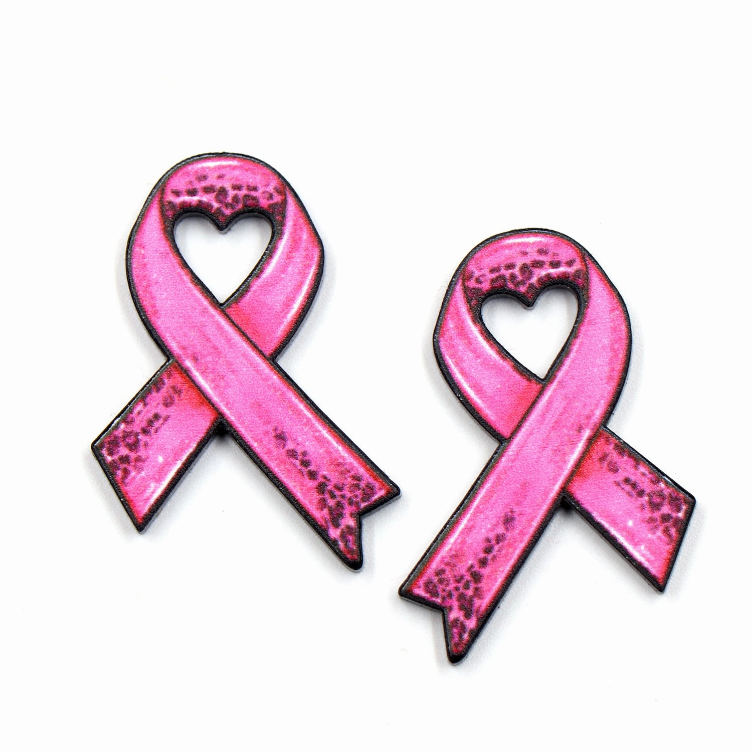 Wholesale Leopard Print Pink Bow Earrings and Ribbons
