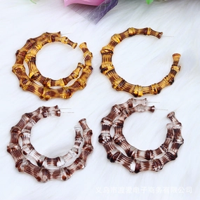 Wholesale Leopard Slub Acrylic Ear Studs