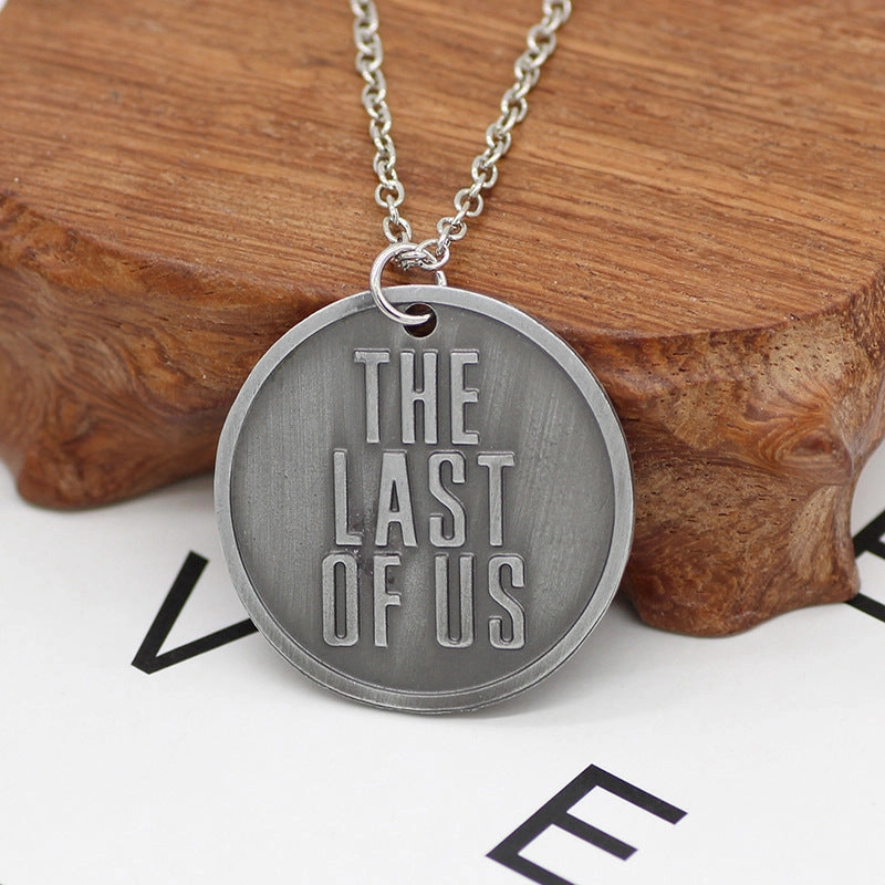 Wholesale Letter Alloy Geometric Tag Necklace