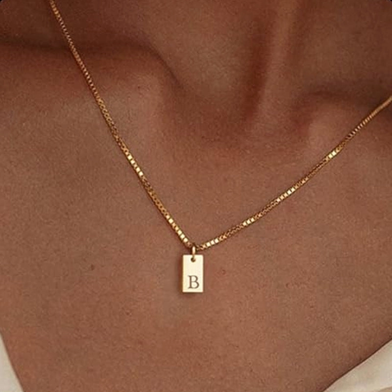 Wholesale Letter Stainless Steel Necklaces