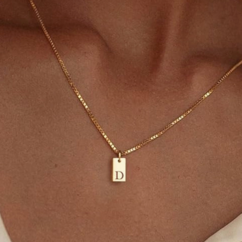 Wholesale Letter Stainless Steel Necklaces