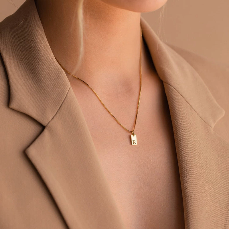 Wholesale Letter Stainless Steel Necklaces