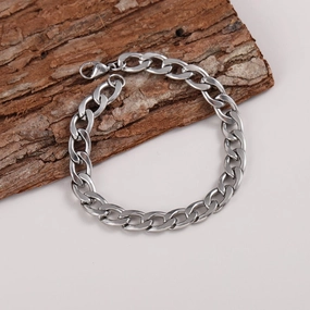 Wholesale Light Luxury Simple Hip Hop Titanium Steel Bracelet