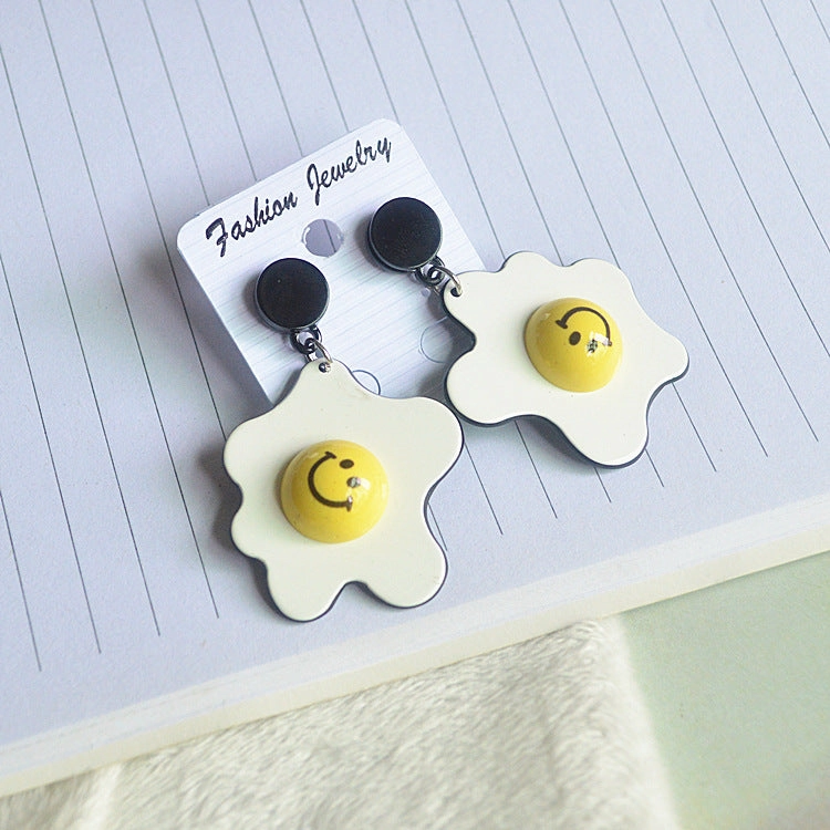 Wholesale Lipstick Heart Letter Acrylic Earrings