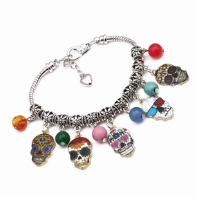 Wholesale Lobster Buckle Skull Ghost Head Bracelet