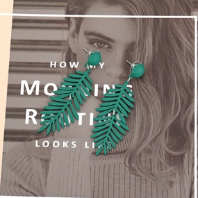 Wholesale Long Leaves Alloy Earrings