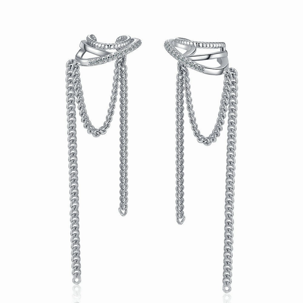 Wholesale Long Tassel Copper Earrings