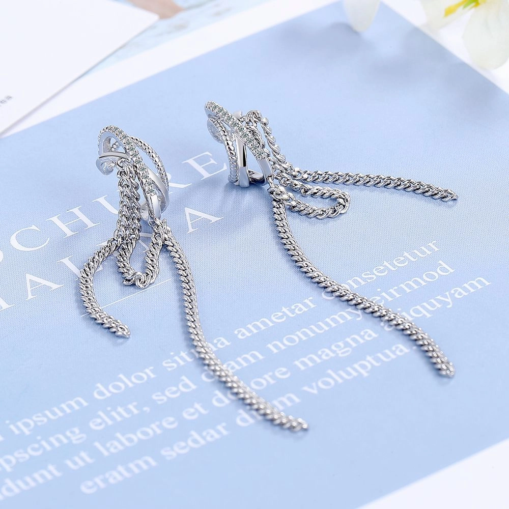 Wholesale Long Tassel Copper Earrings