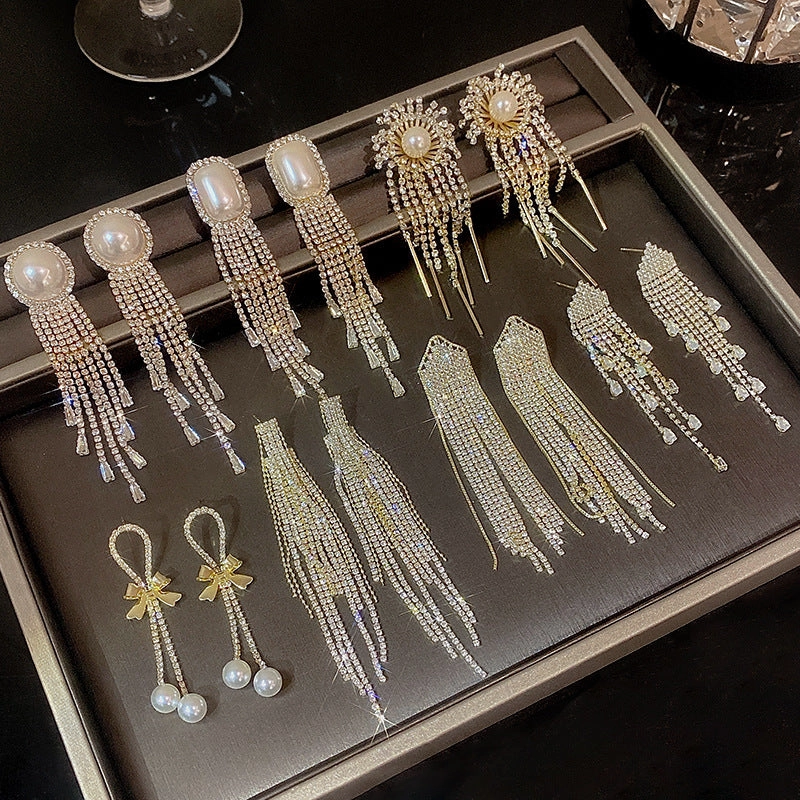 Wholesale Long Tassel Earrings