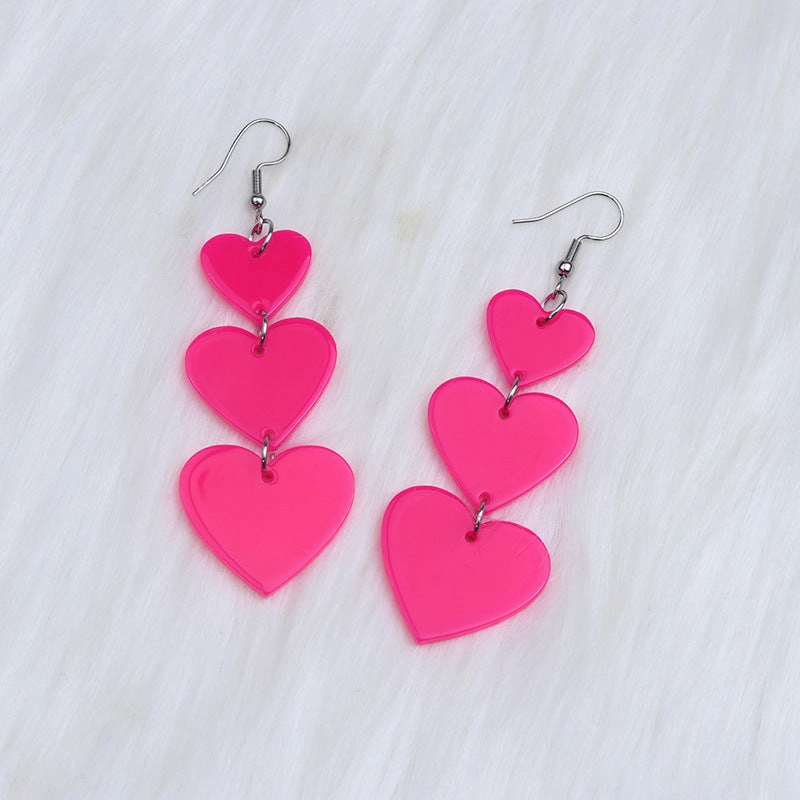 Wholesale Love Acrylic Earrings