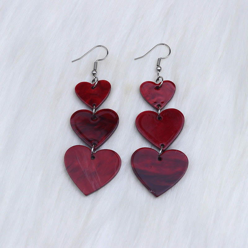 Wholesale Love Acrylic Earrings