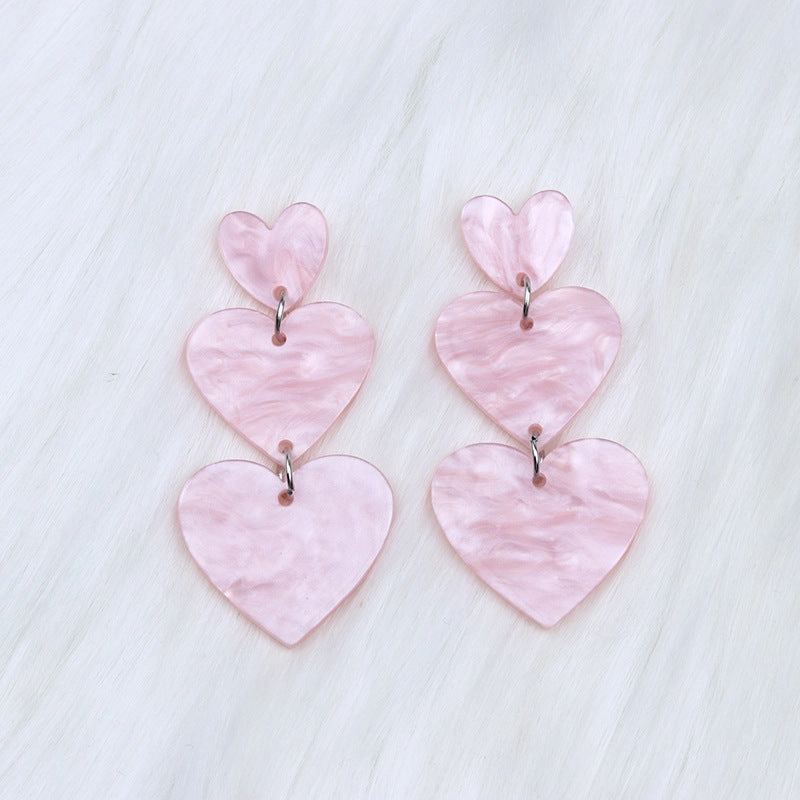 Wholesale Love Acrylic Earrings