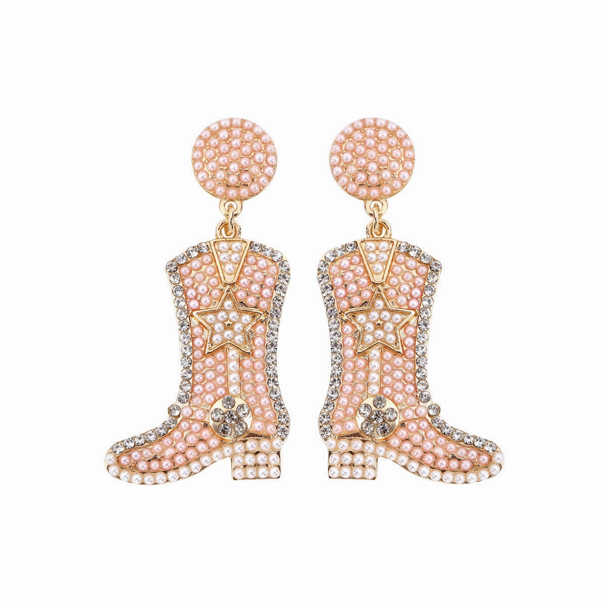 Wholesale Love Boots, Rice Bead Alloy Earrings