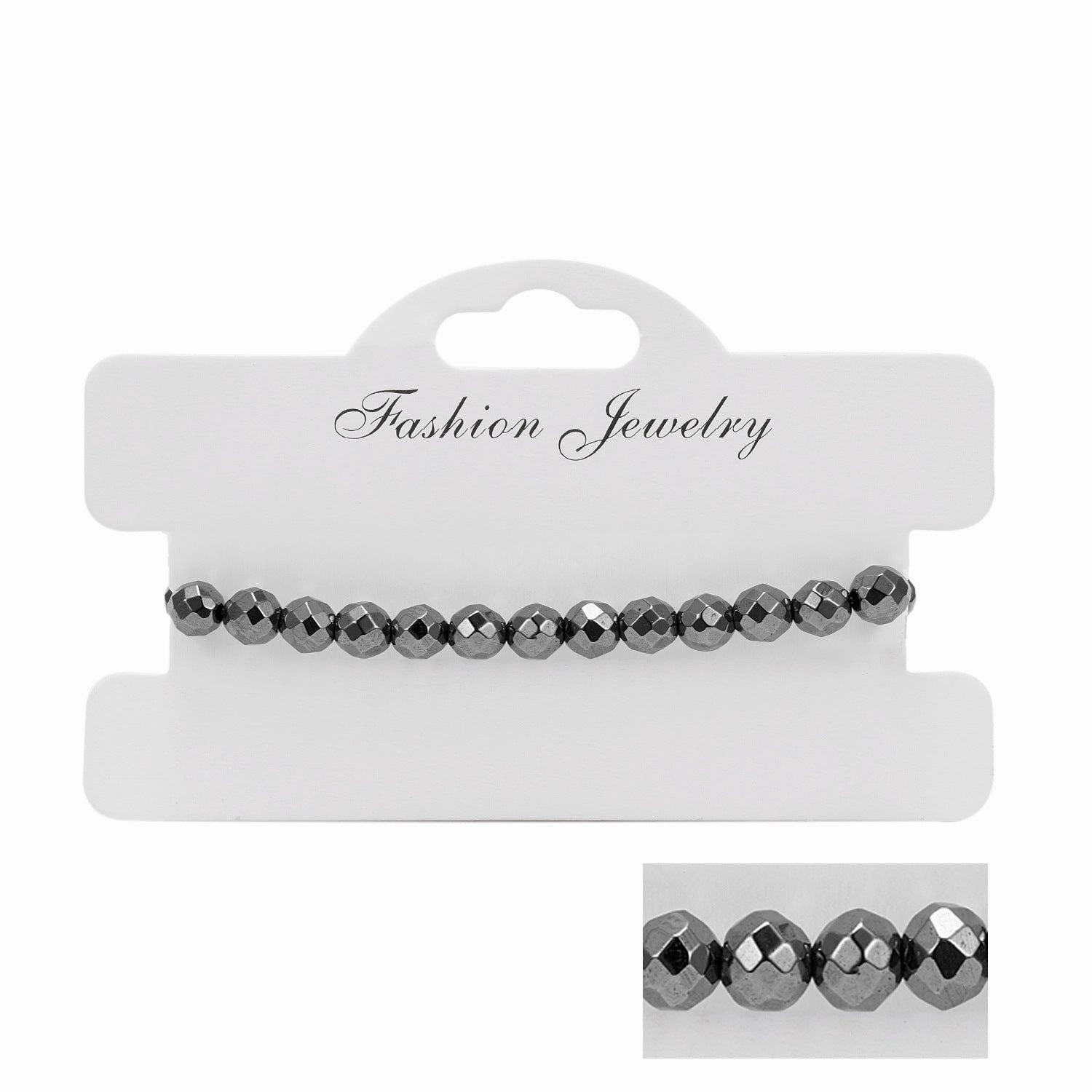 Wholesale Love flat bead black gallstone hand-woven adjustable bracelet