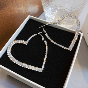 Wholesale Love Full Diamond Earrings