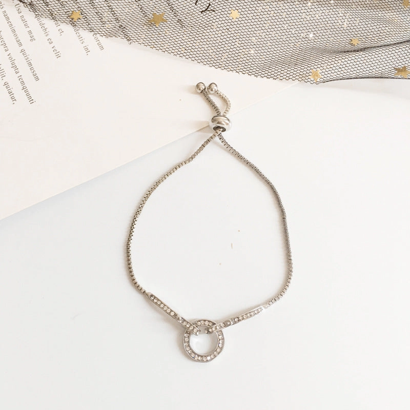 Wholesale Love Heart Vintage Pearl Alloy Bracelet