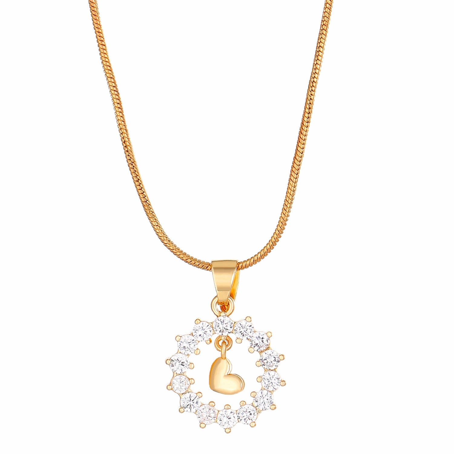 Wholesale Love Hollow Diamond Clavicle Chain Necklace