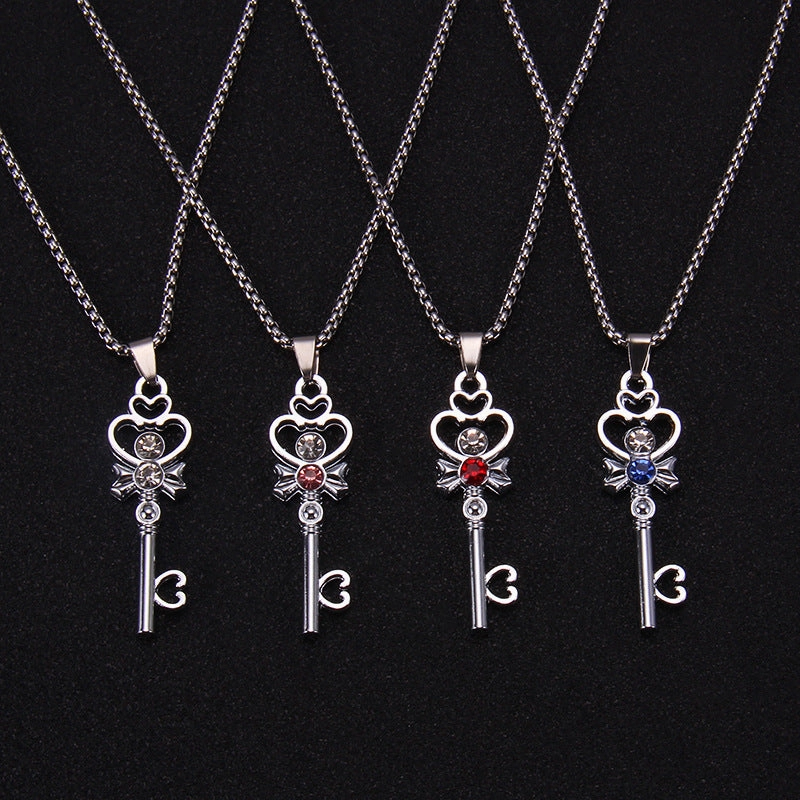 Wholesale Love Key Diamond Necklace