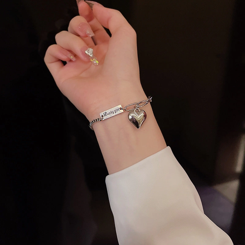 Wholesale Love Letter Titanium Steel Bracelet