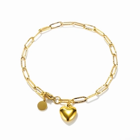 Wholesale Love Medal Pendant Stainless Steel Bracelet