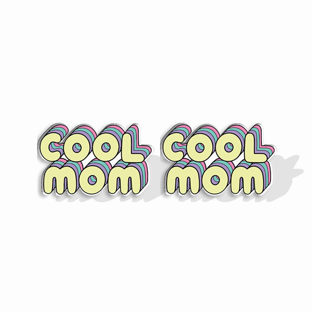Wholesale LOVE MUM Stud Earrings Acrylic Earrings