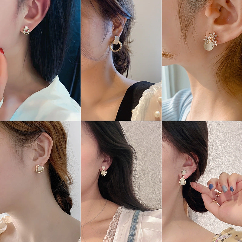 Wholesale Love Opal Earrings