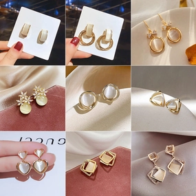 Wholesale Love Opal Earrings