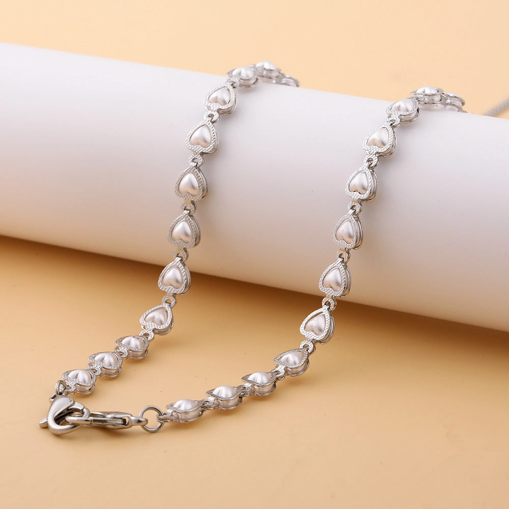 Wholesale Love Pearl Hanging Neck Glasses Chain