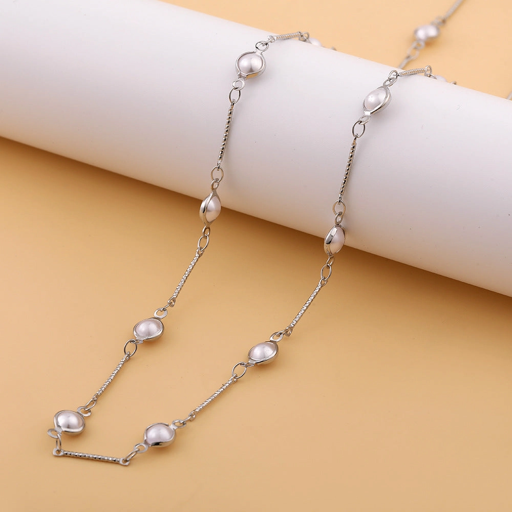 Wholesale Love Pearl Hanging Neck Glasses Chain