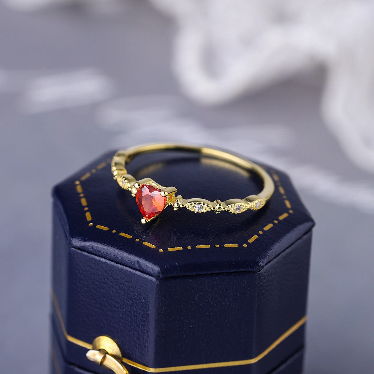 Wholesale Love Ruby Sterling Silver Ring