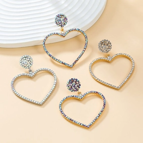 Wholesale Love Shaped Diamond Earrings