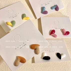 Wholesale Love Simple Alloy/Silver Plated/Gold Plated Earrings