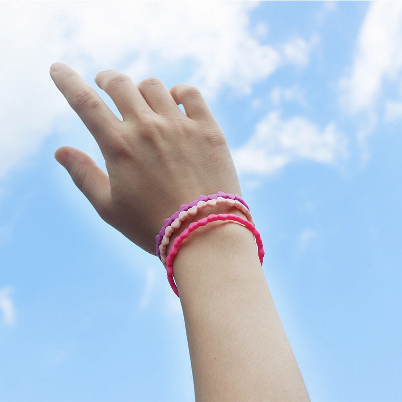 Wholesale Love Small Parent-child Set Silicone Bracelet