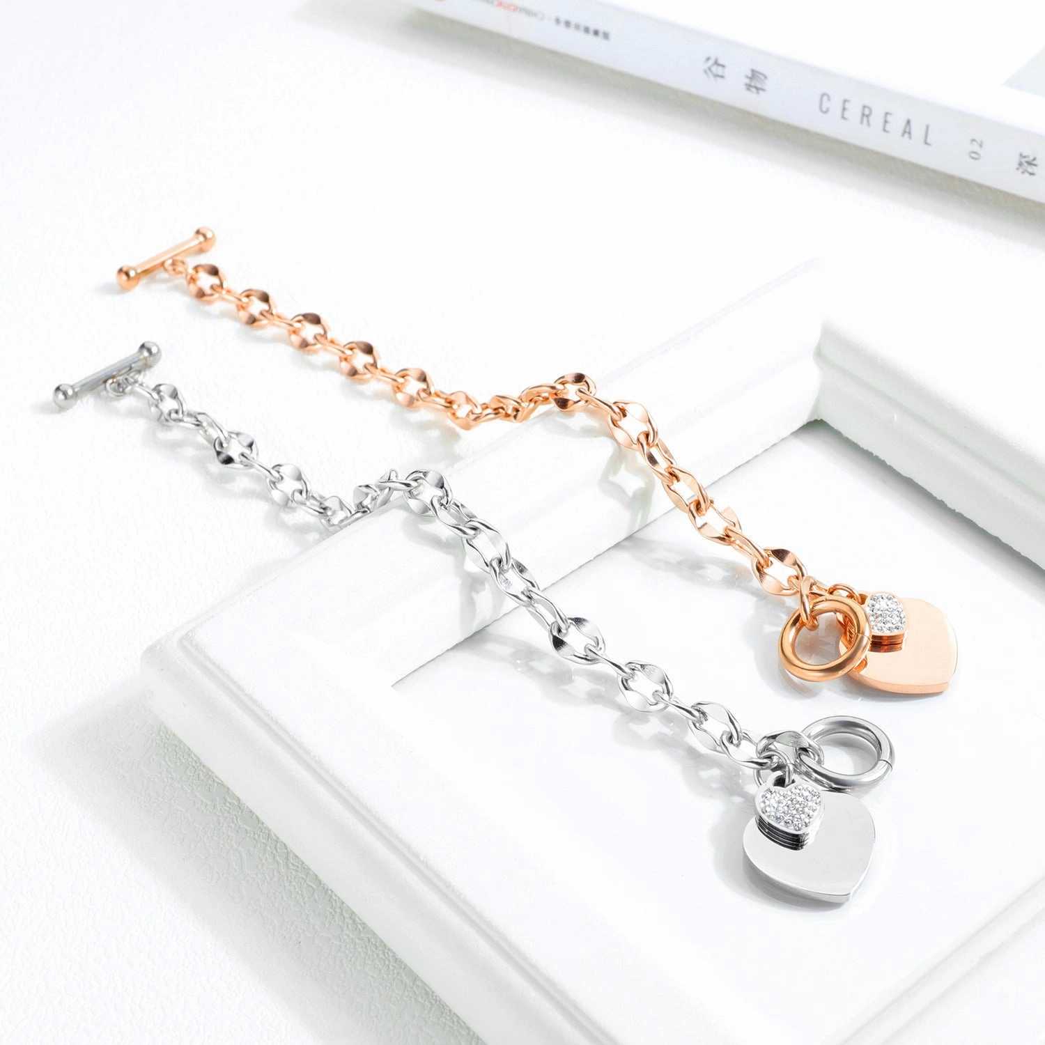 Wholesale Love Stainless Steel OT Buckle Bracelet