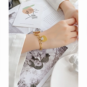 Wholesale Love Stainless Steel OT Buckle Titanium Steel Bracelet