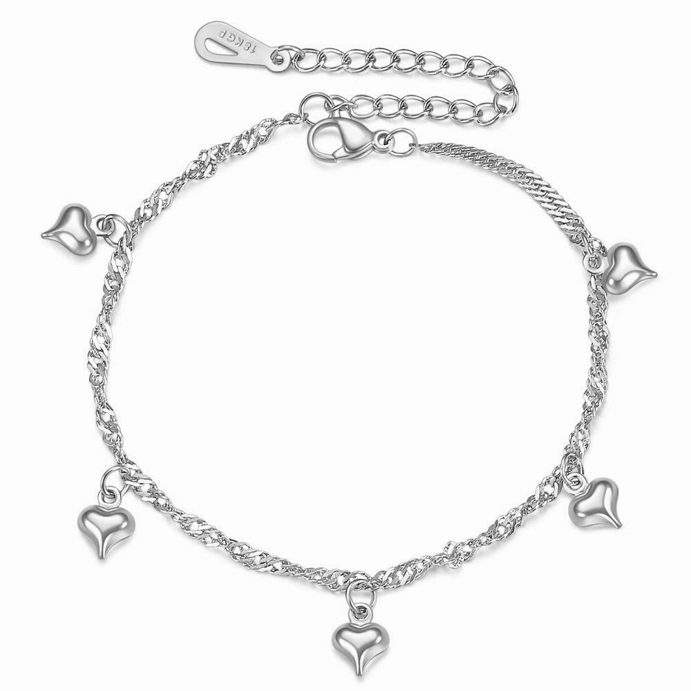 Wholesale Love Three-dimensional 18K Gold Titanium Steel Bracelet