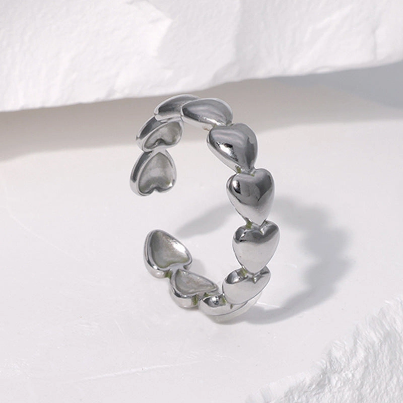 Wholesale Love Titanium Steel Open Ring