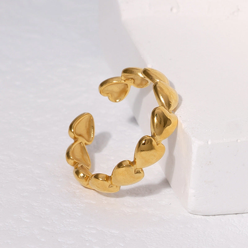 Wholesale Love Titanium Steel Open Ring