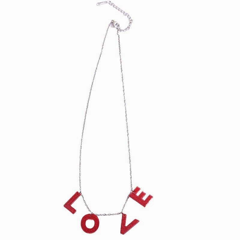 Wholesale LOVE Valentine's Day English Letters Necklace