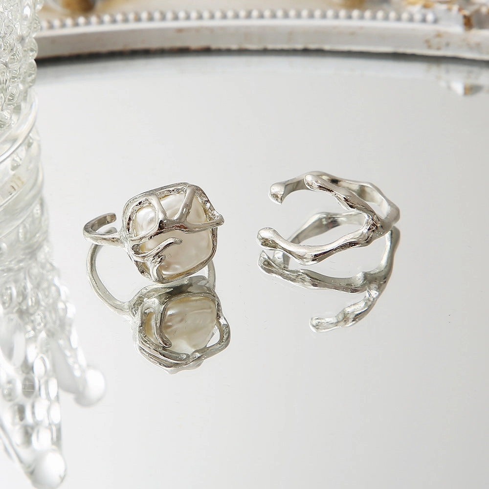 Wholesale Love Zircon Female Open Adjustable Zinc Alloy Ring