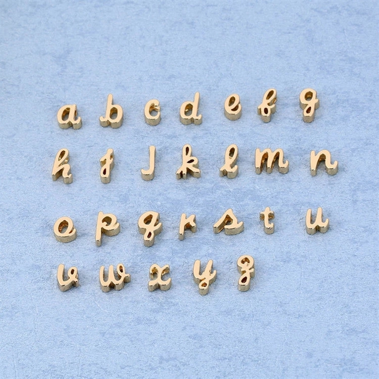 Wholesale Lowercase 26 English Letters Alloy Necklace