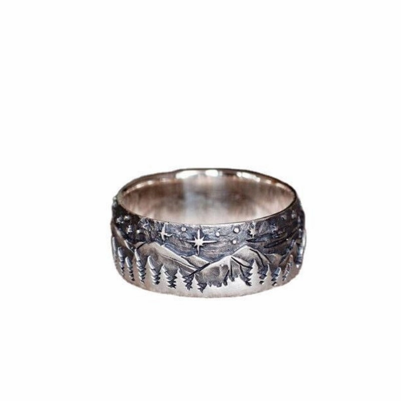 Wholesale Loyal Wolf Retro Couple Ring Simple Fashion Rings