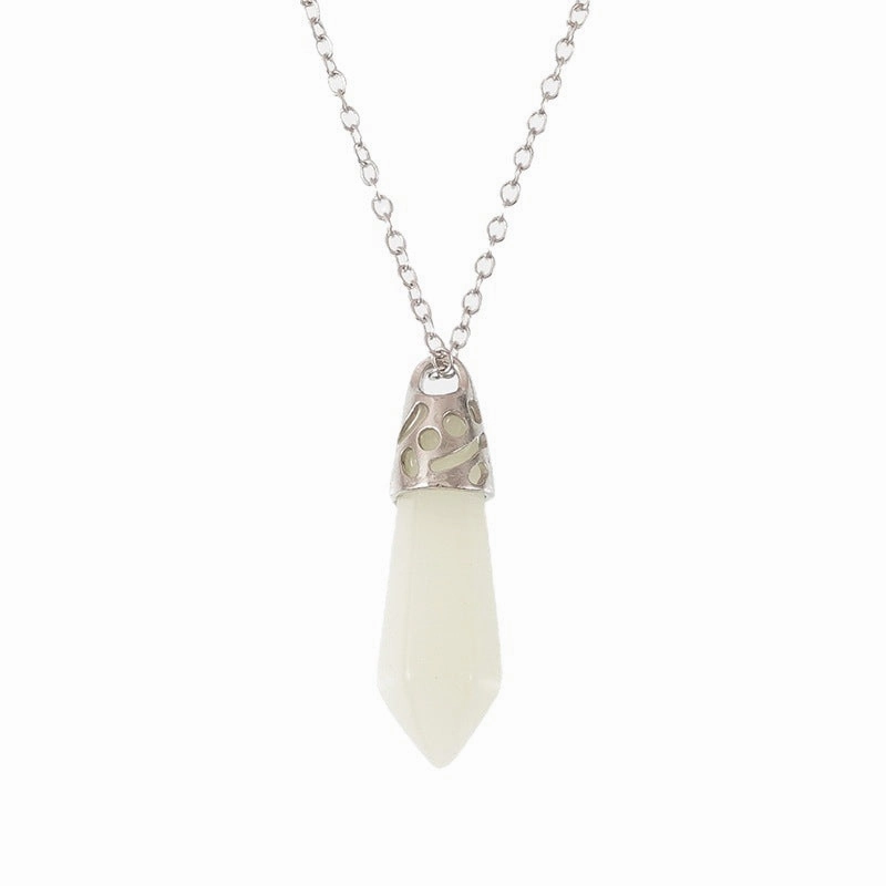 Wholesale Luminous Arrow Water Drop Love Cross Hollow Pendant Necklace