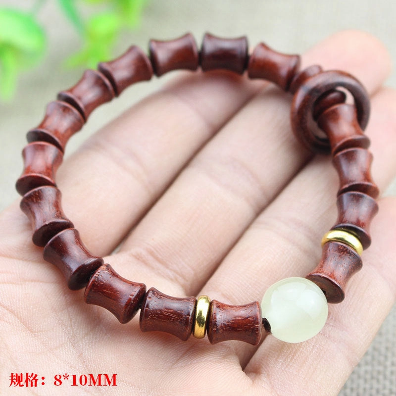 Wholesale Luminous Beads Ebony Wood Bracelet
