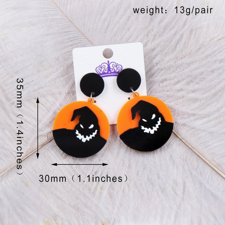 Wholesale Luminous Cartoon Rainbow Contrast Summer Small Fresh Personality Temperament Acrylic Stud Earrings