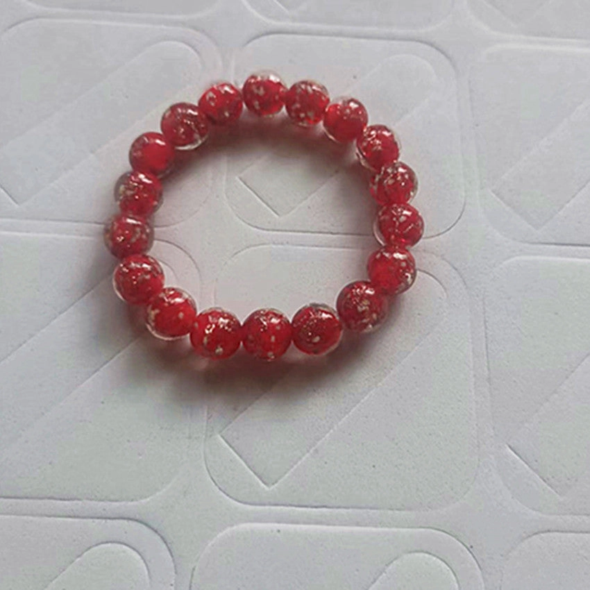 Wholesale Luminous Golden Sand Glass Loose Beads 10MM Bracelet